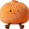 Giant Dumpling Squishy Naranja de Peluche — squishy antiestrés slow-rise kawaii