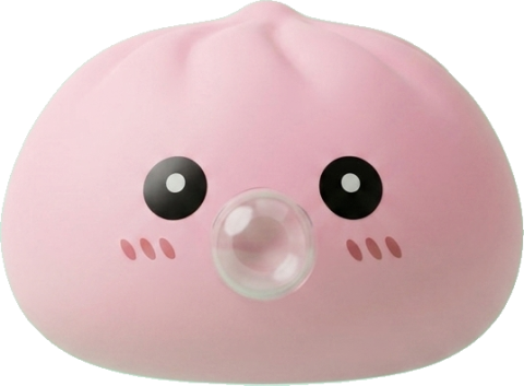 Dumpling Squishy Rosa Mullido — squishy antiestrés slow-rise kawaii