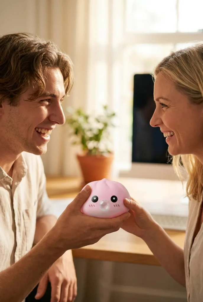 Dumpling Squishy Rosa Mullido de regalo
