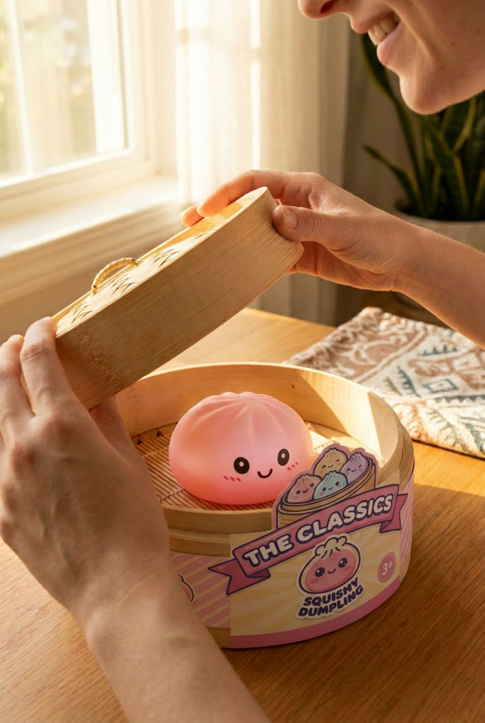 Unboxing de Pink Dumpling Squishy Flor de Cerezo