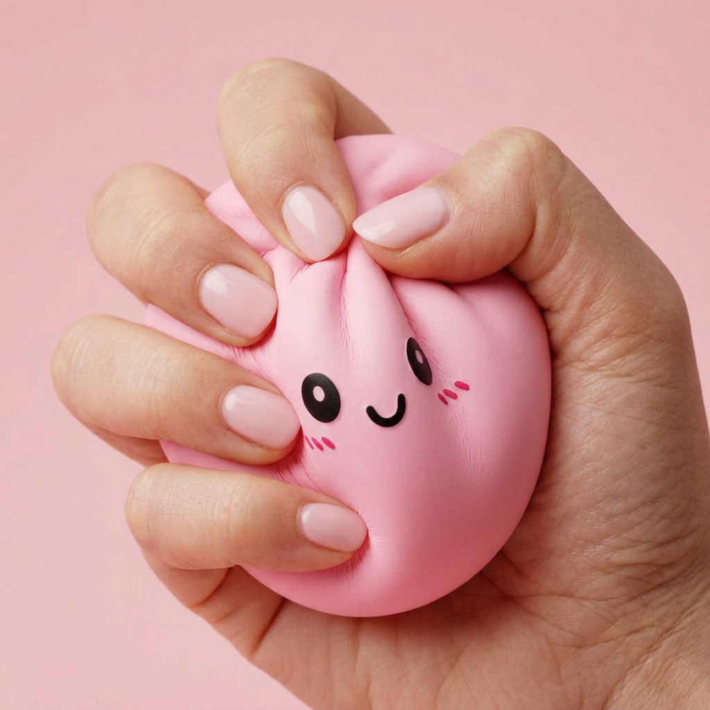 Pink Dumpling Squishy Flor de Cerezo — efecto slow-rise, la espuma recupera su forma