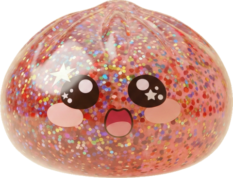 Galaxy Dumpling Squishy Rosa Kawaii — squishy antiestrés slow-rise kawaii