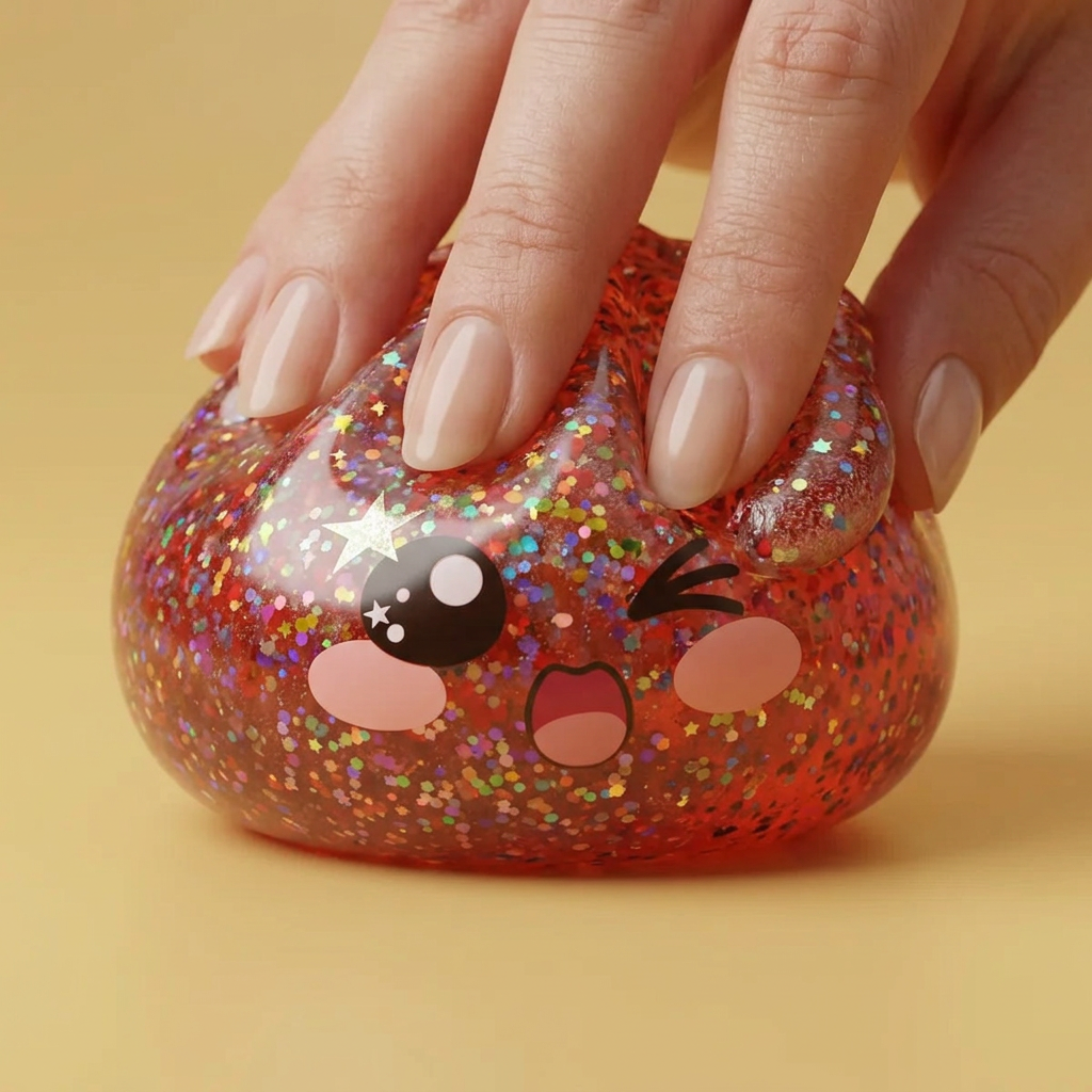 Galaxy Dumpling Squishy Rosa Kawaii — efecto slow-rise, la espuma recupera su forma