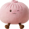 Squishy Dumpling Toy Rosa Gigante — squishy antiestrés slow-rise kawaii