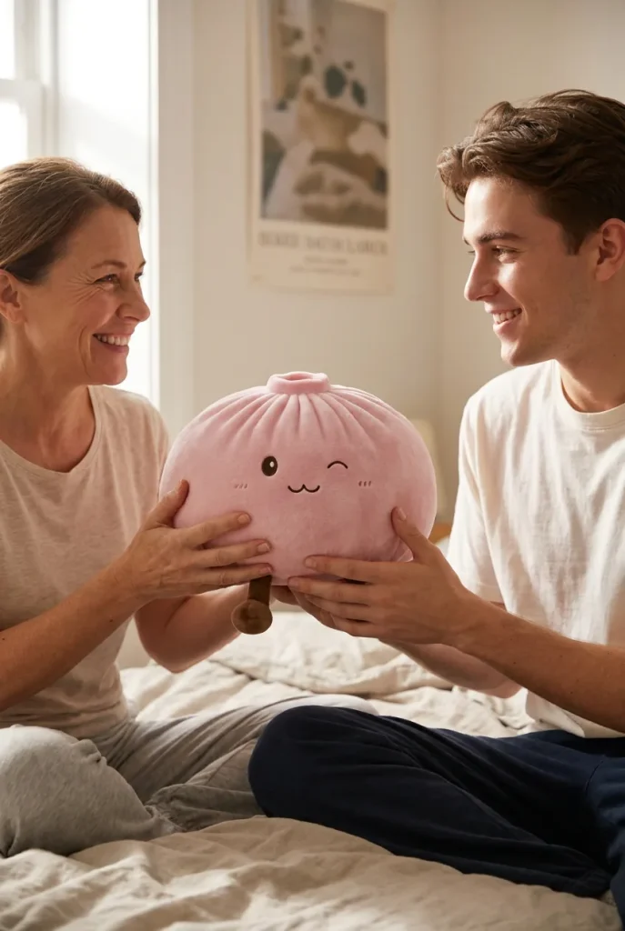 Squishy Dumpling Toy Rosa Gigante de regalo