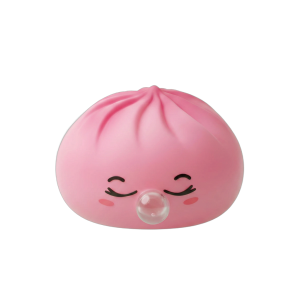 Dumpling Squishy Rare Blow Rosa — squishy antiestrés slow-rise kawaii