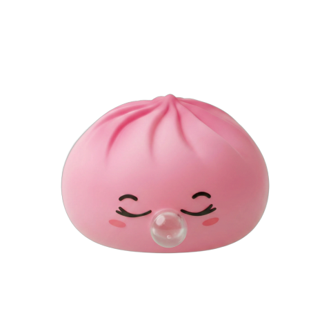 Dumpling Squishy Rare Blow Rosa — squishy antiestrés slow-rise kawaii
