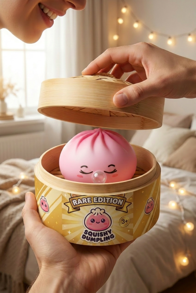 Unboxing de Dumpling Squishy Rare Blow Rosa