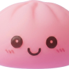 Dumpling Squishy Luz Nocturna Rosa — squishy antiestrés slow-rise kawaii