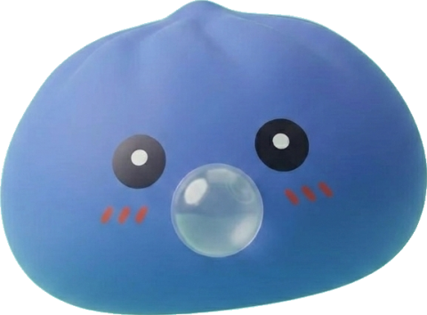 Dumpling Squishy Violeta Hinchado y Suave — squishy antiestrés slow-rise kawaii