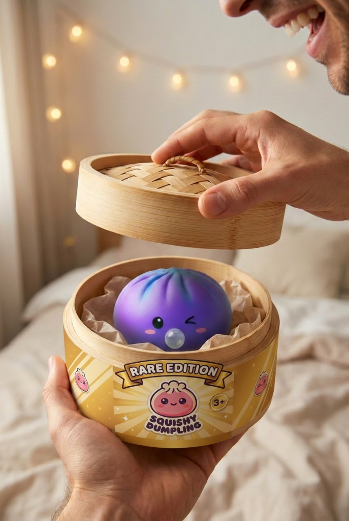 Unboxing de Dumpling Squishy Rare Blow Púrpura Cósmico