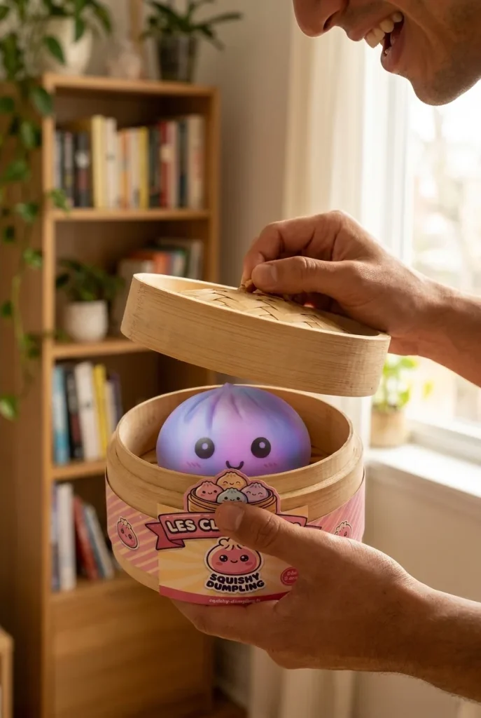 Unboxing de Squishy Dumpling Tie Dye Violeta