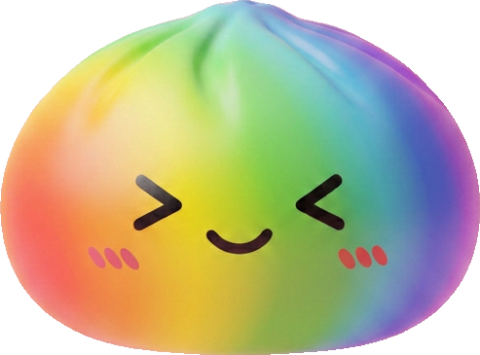 Rainbow Dumpling Squishy Multicolor Kawaii — squishy antiestrés slow-rise kawaii