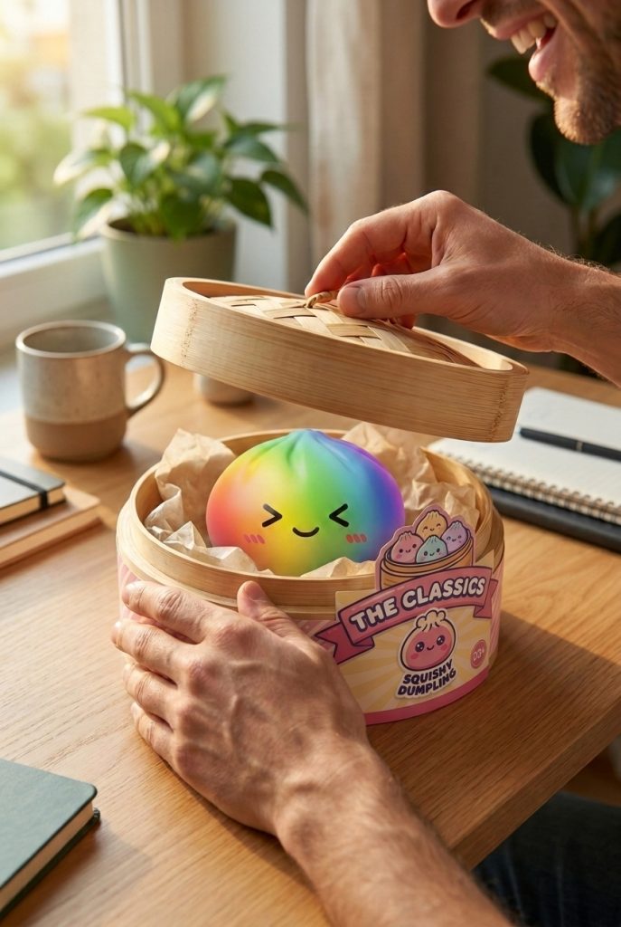 Unboxing de Rainbow Dumpling Squishy Multicolor Kawaii