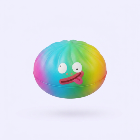 Rainbow Mystery Dumpling Squishy Arcoíris — el squishy raro de la caja sorpresa