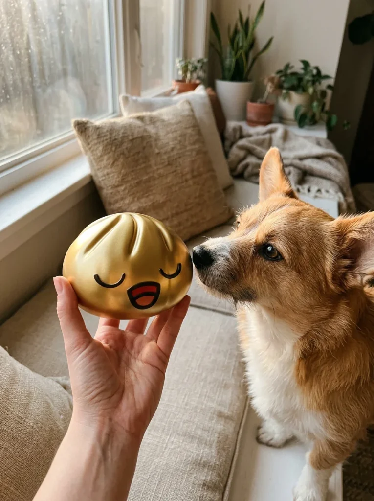 Rare Dumpling Squishy Dorado Tesoro y un animal