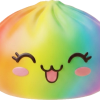Rare Dumpling Squishy Arcoíris — squishy antiestrés slow-rise kawaii