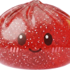 Glitter Dumpling Squishy Rojo Suerte — squishy antiestrés slow-rise kawaii