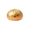 Dumpling Squishy Dorado Lucky — squishy antiestrés slow-rise kawaii