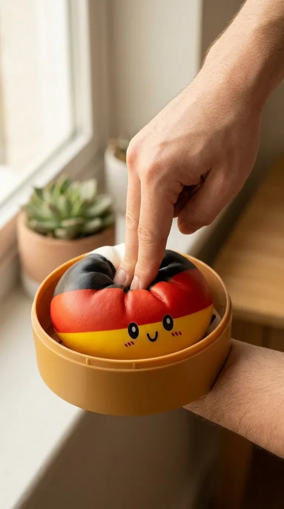 Flag Squishy Toy Dumpling Alemania apretado entre los dedos