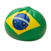 Dumpling Squishy Flag Brasil — squishy antiestrés slow-rise kawaii