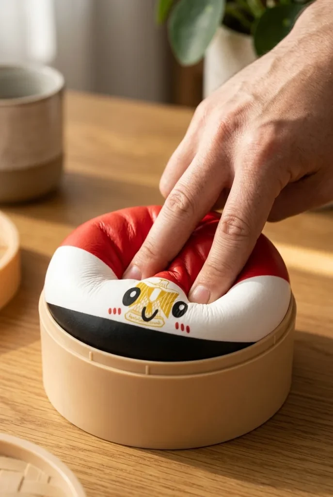 Flag Dumpling Squishy Egipto apretado entre los dedos