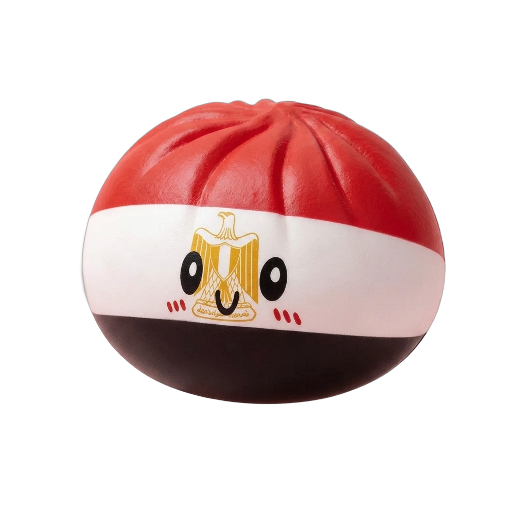 Flag Dumpling Squishy Egipto — squishy antiestrés slow-rise kawaii