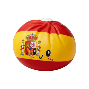 Squishy Flag Dumpling España — squishy antiestrés slow-rise kawaii