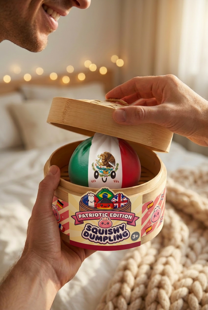 Unboxing de Flag Squishy Dumpling México