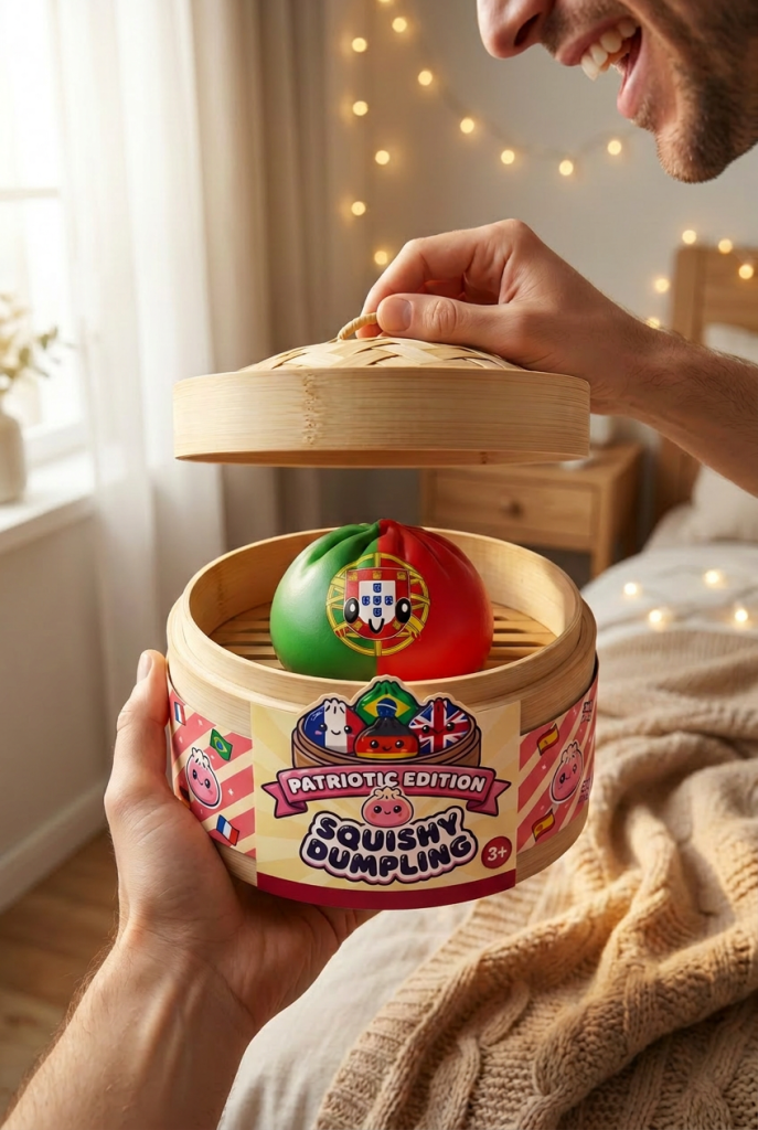 Unboxing de Squishy Dumpling Portugal Bandera Roja y Verde