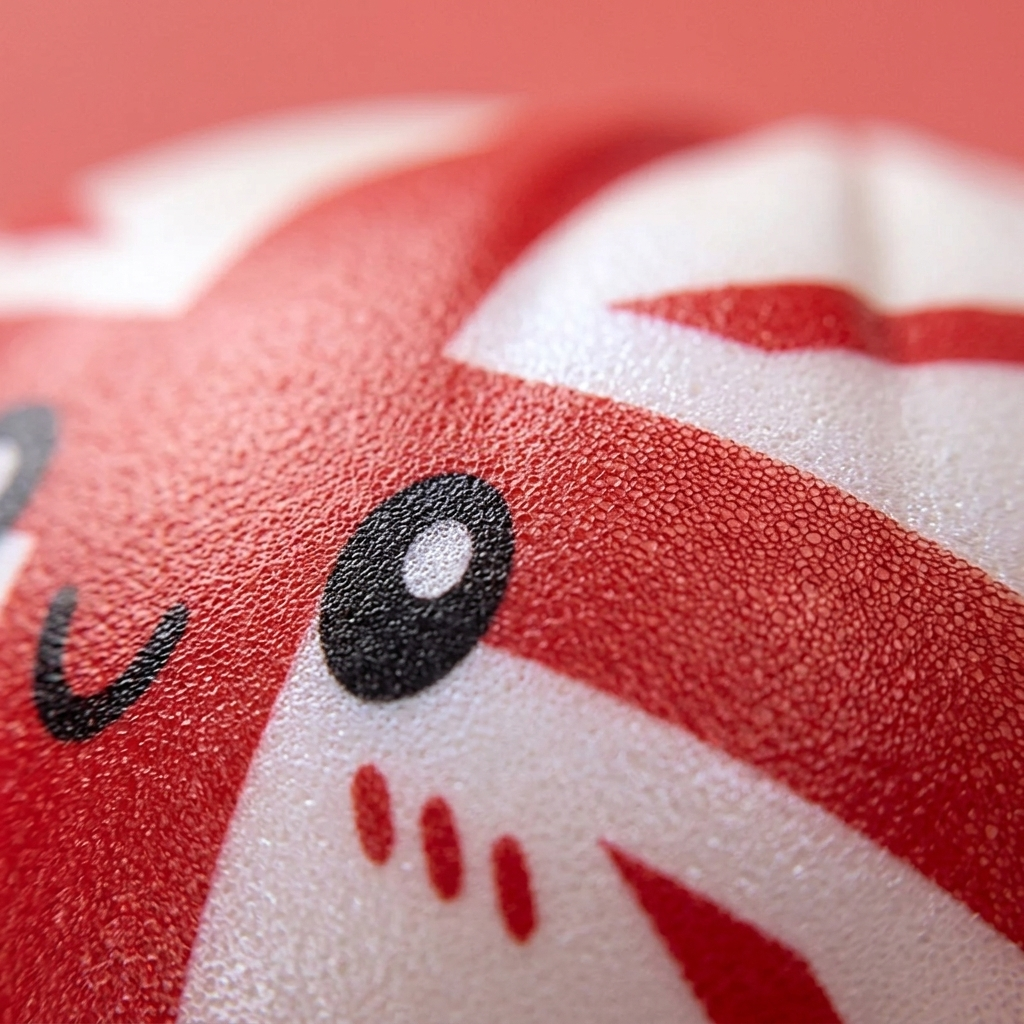 Flag Squishy Toy Dumpling Reino Unido — primer plano macro de la textura