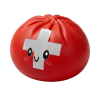 Flag Squishy Toy Dumpling Suiza — squishy antiestrés slow-rise kawaii