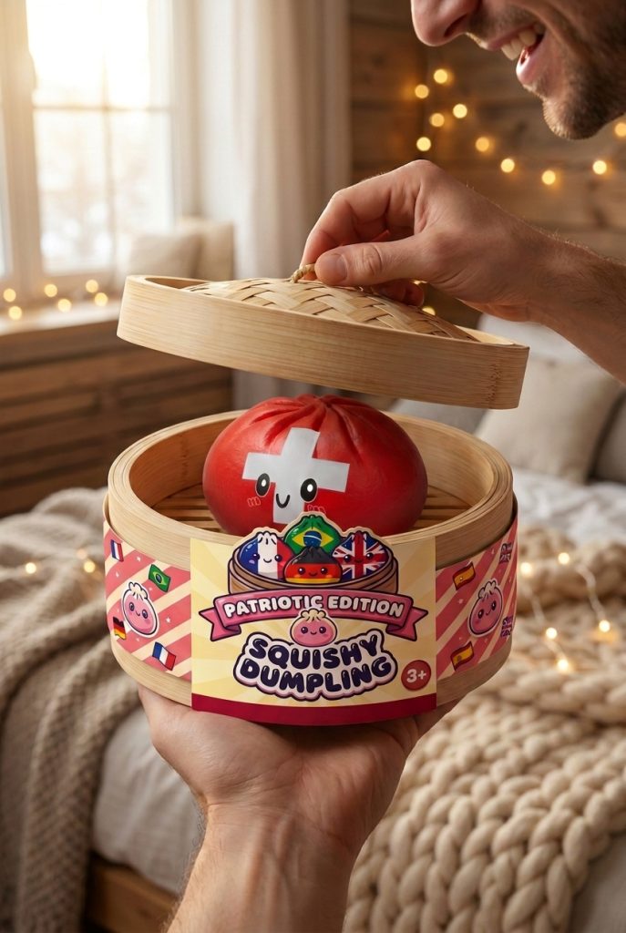 Unboxing de Flag Squishy Toy Dumpling Suiza