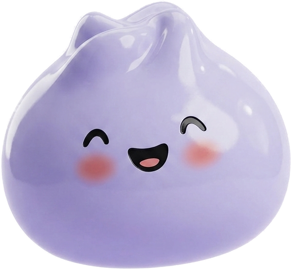 Dumpling Squishy Mystery Peluche Sorpresa — squishy solo, tamaño real