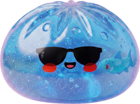 Dumpling Squishy Gafas de Sol Cool — squishy antiestrés slow-rise kawaii