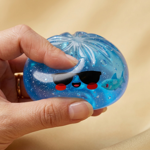 Dumpling Squishy Gafas de Sol Cool — efecto slow-rise, la espuma recupera su forma