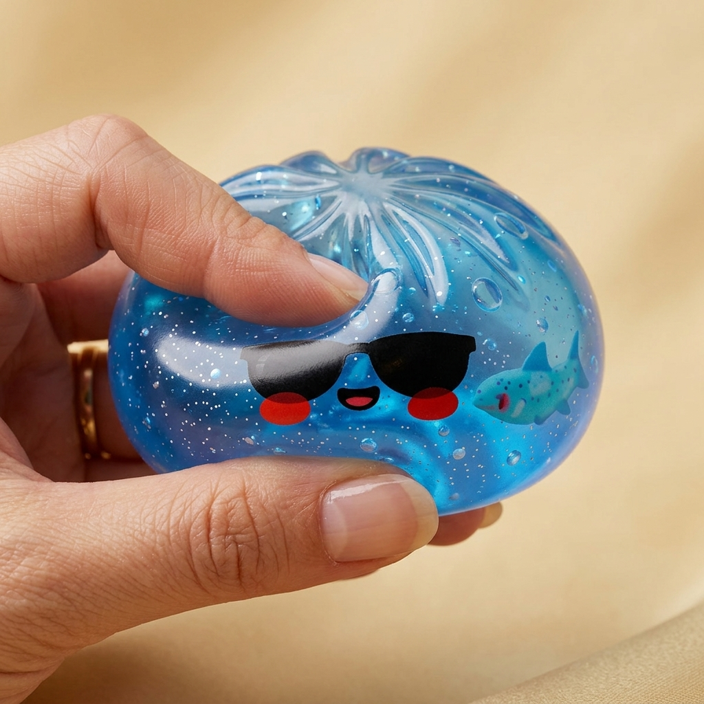 Dumpling Squishy Gafas de Sol Cool — efecto slow-rise, la espuma recupera su forma