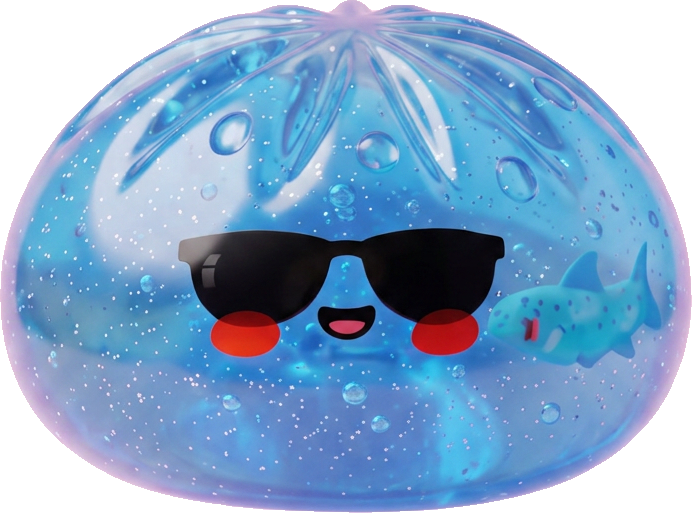 Dumpling Squishy Gafas de Sol Cool — squishy antiestrés slow-rise kawaii