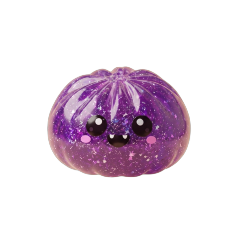 Squishy Dumpling Vampiro Halloween Glitter — squishy antiestrés slow-rise