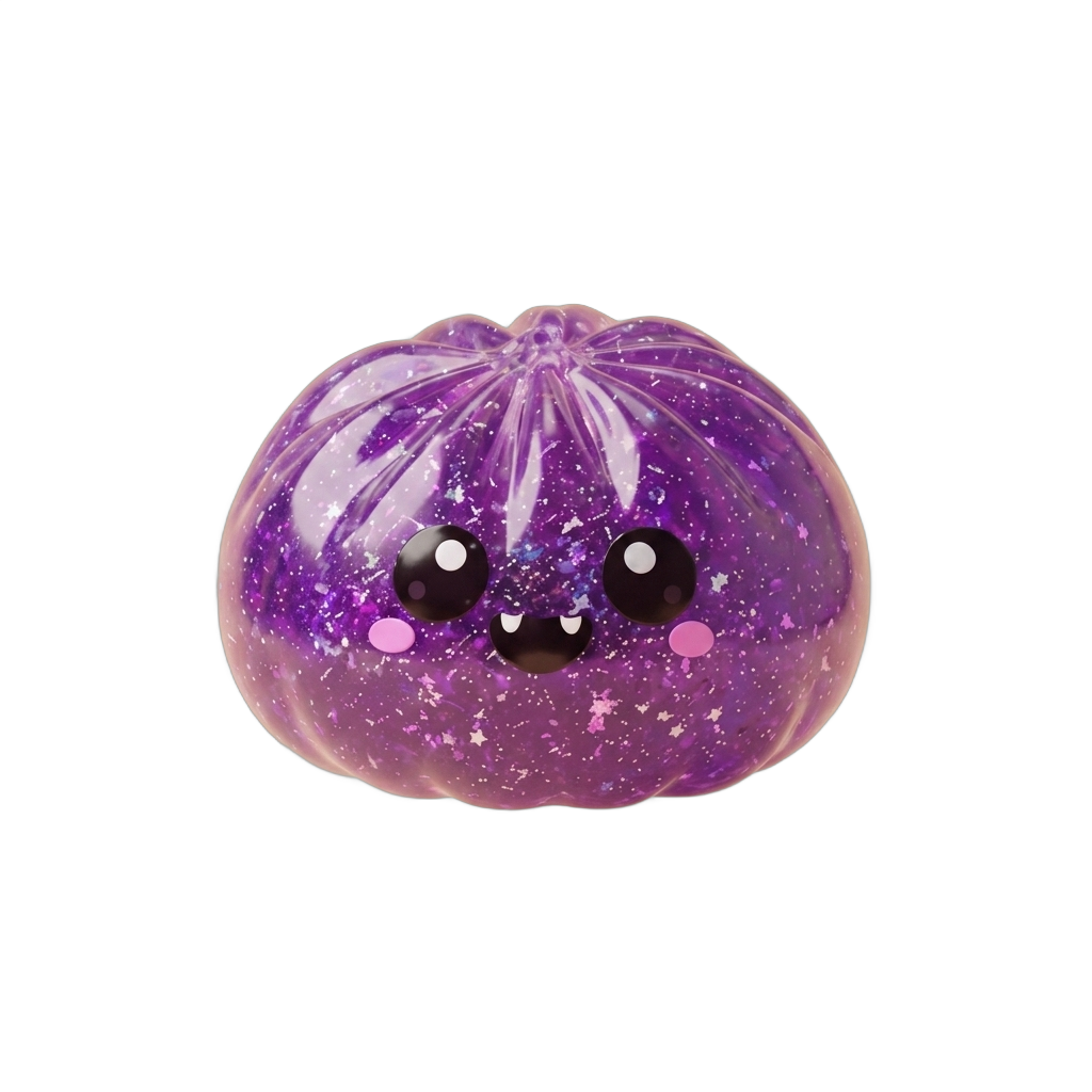 Squishy Dumpling Vampiro Halloween Glitter — squishy antiestrés slow-rise