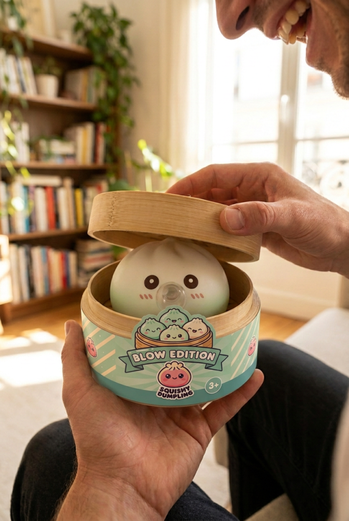 Unboxing de Giant Dumpling Squishy Nube Blanca