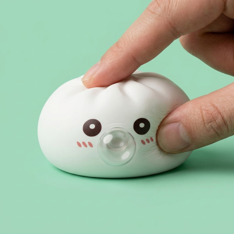Giant Dumpling Squishy Nube Blanca apretado, material squishy