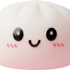 Dumpling Squishy Blanco Nieve — squishy antiestrés slow-rise kawaii