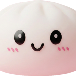 Dumpling Squishy Blanco Nieve — squishy antiestrés slow-rise kawaii