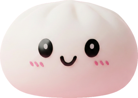 Dumpling Squishy Blanco Nieve — squishy antiestrés slow-rise kawaii