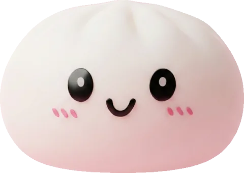 Dumpling Squishy Blanco Nieve — squishy antiestrés slow-rise kawaii