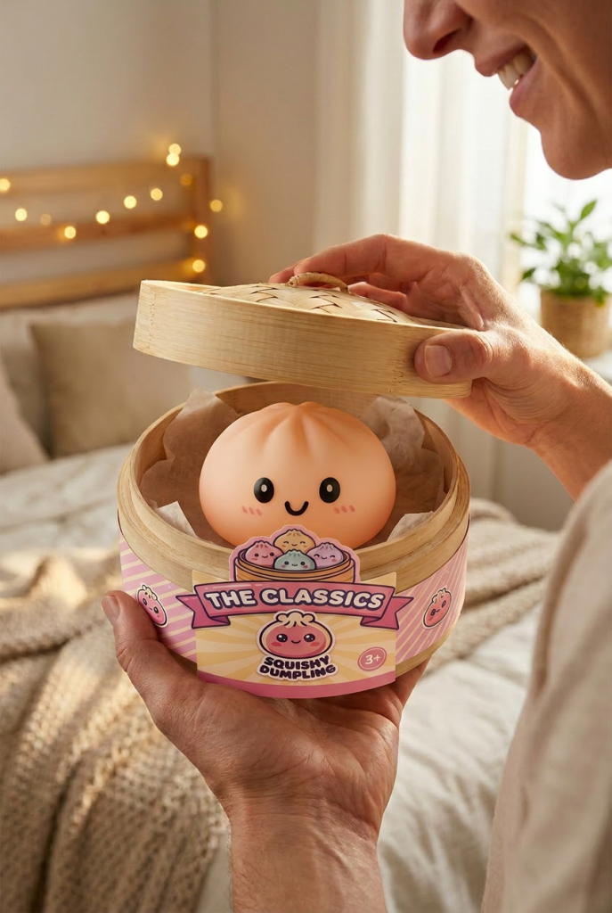 Unboxing de Dumpling Squishy Blanco Nieve