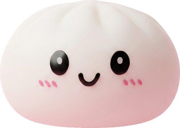 Dumpling Squishy Blanco Nieve — squishy antiestrés slow-rise kawaii
