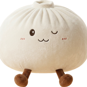 Dumpling Squishy Toy Blanco XXL — squishy antiestrés slow-rise kawaii