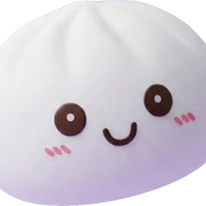 Dumpling Squishy Luz Nocturna Blanca Lunar — squishy antiestrés slow-rise kawaii